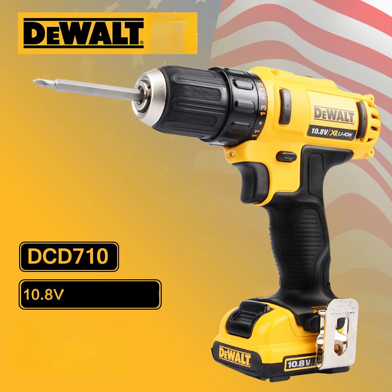 

DEWALT 10.8V Hand Drill DCD710 Household Multifunctional Rechargeable Pistol Drill Electric Screwdriver