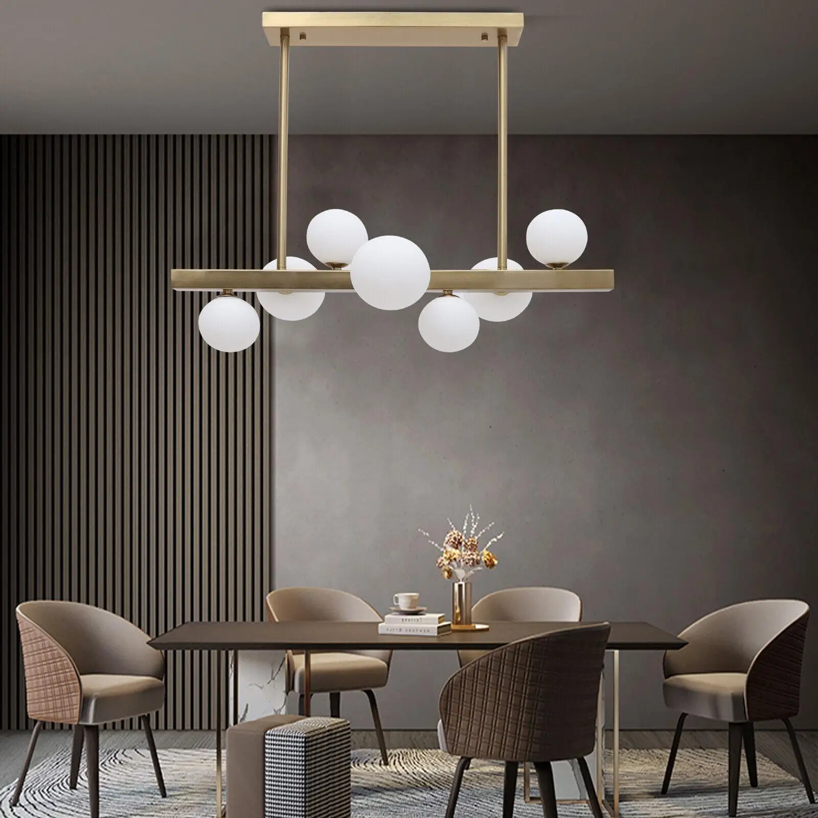 

New Modern 7-Glass Bubble Pendant Lamp Chandelier Hanging Ceiling Light Fixture