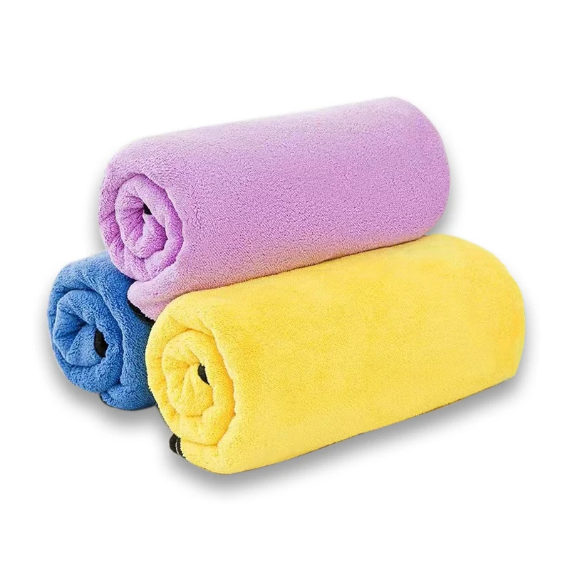 Toalla de secado rápido para mascotas, bata de baño absorbente de fibra suave para gatos, paño de limpieza conveniente para mascotas, accesorios para mascotas - Imagen 6