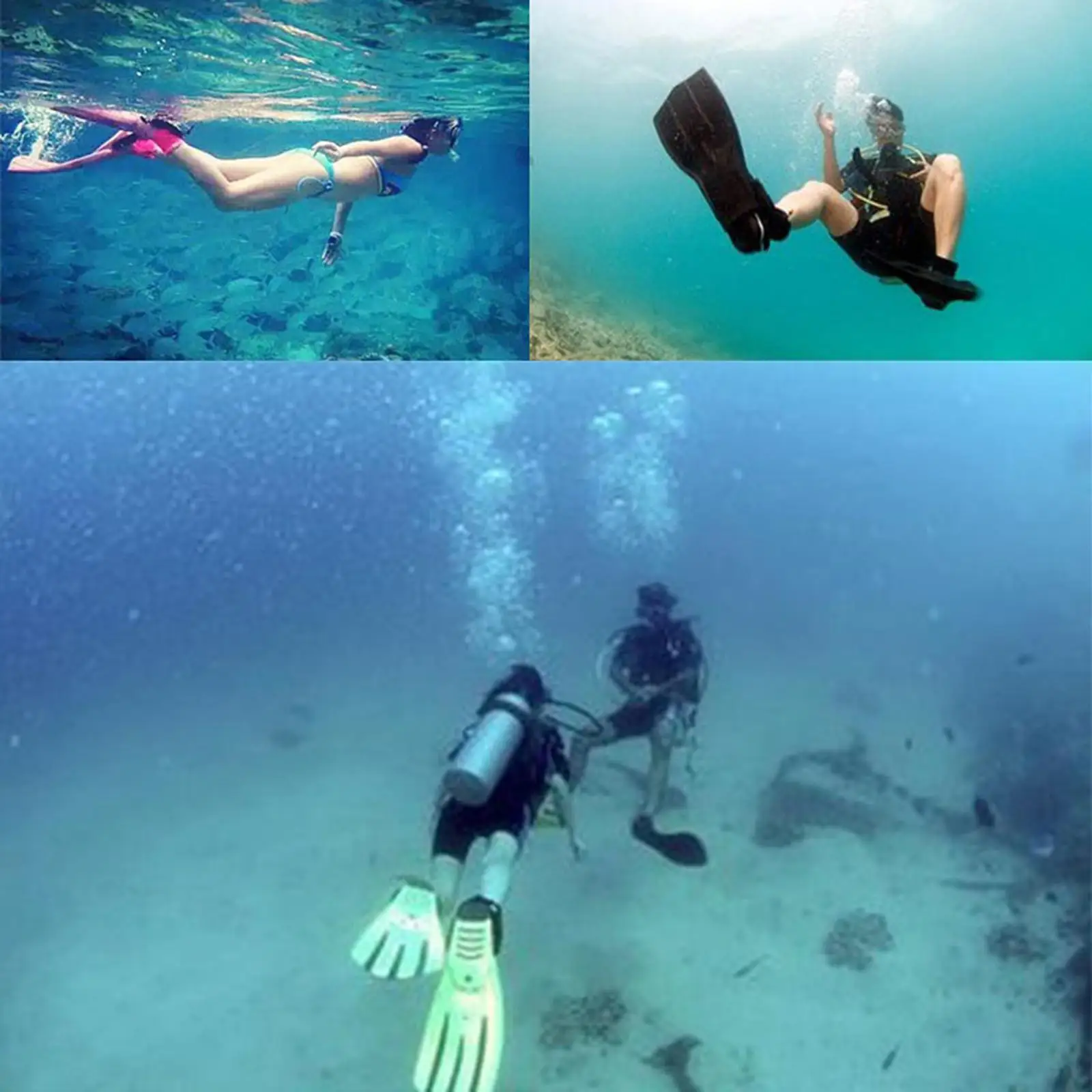 Swimming Flippers Lightweight Scuba Diving Fins for Beginners Professionals