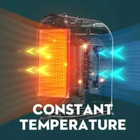 Desktop Electric Heater 500W Portable Home Electric Heater Intelligent Thermostat Fan Winter Electric Heater Heating Tools 4