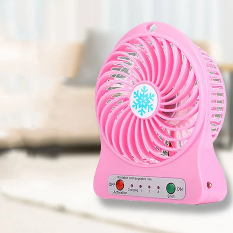 Portable Rechargeable Mini Fan Air Cooler Mini Desk Fan USB Cooling Rechargeable Handheld Fans Green HOT