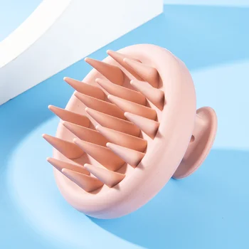 Spazzola per Shampoo per capelli in Silicone morbido spazzola per capelli per massaggio del cuoio capelluto strumenti per la cura dei capelli bagno per doccia bagnato e asciutto strumenti per Spa regali Holloween