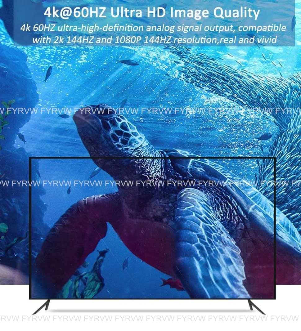 Usb c zu mini displayport 4k @ 60hz thunderbolt 3 zu mini dp kabel für macbook air pro 2022-2016 typ c oberfläche zu imac mini dp – Detail 6