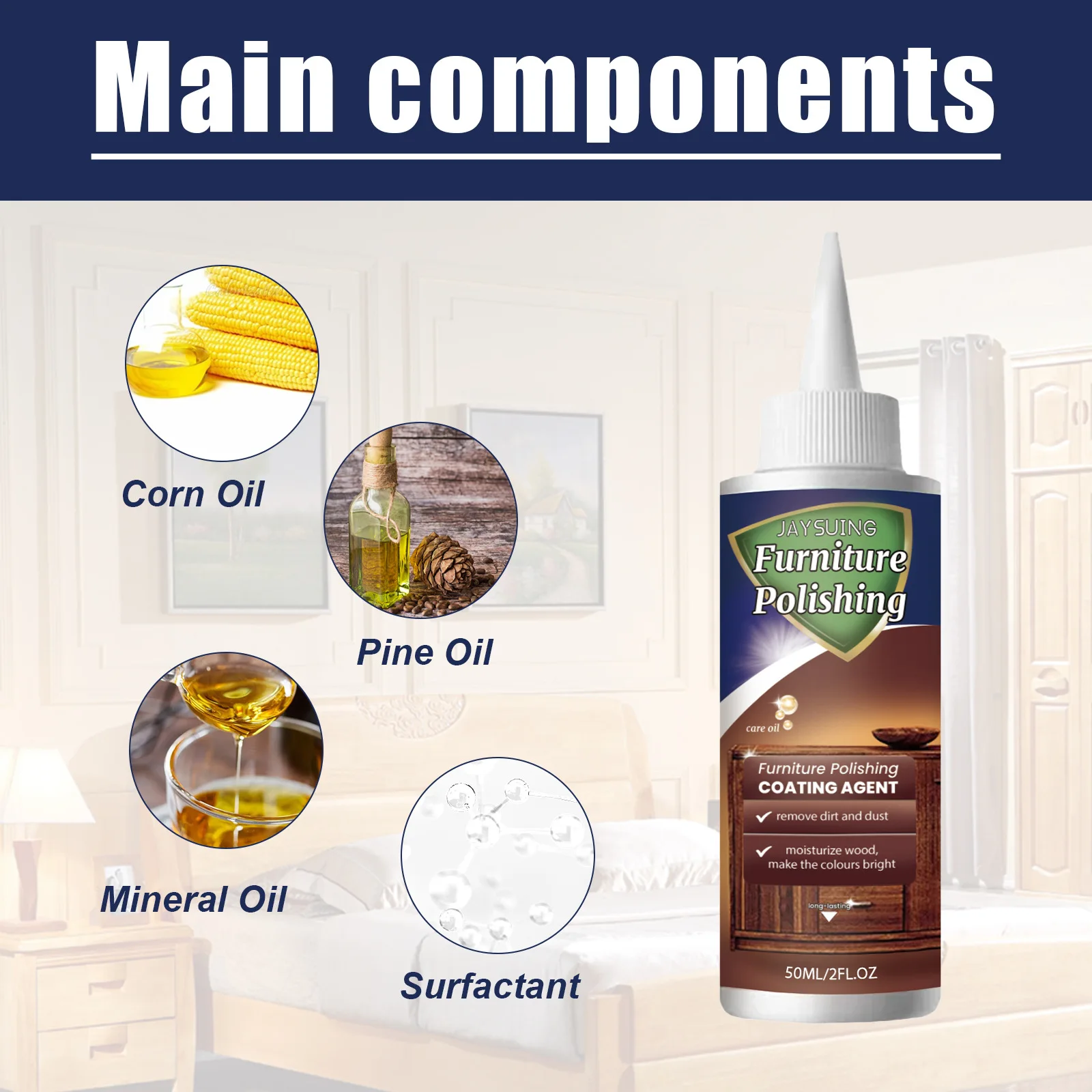 Wood Furniture Polish Spray Floor Scratch Remover Complementary Color Repair Waterproof Leather Cabinet Maintenance Wooden Care