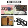 Caulking Tool Organizer Metal Caulk Tube Holder Wall Mounted Sealant Rack Caulking Tube Rack Holds 6 For Garages 4