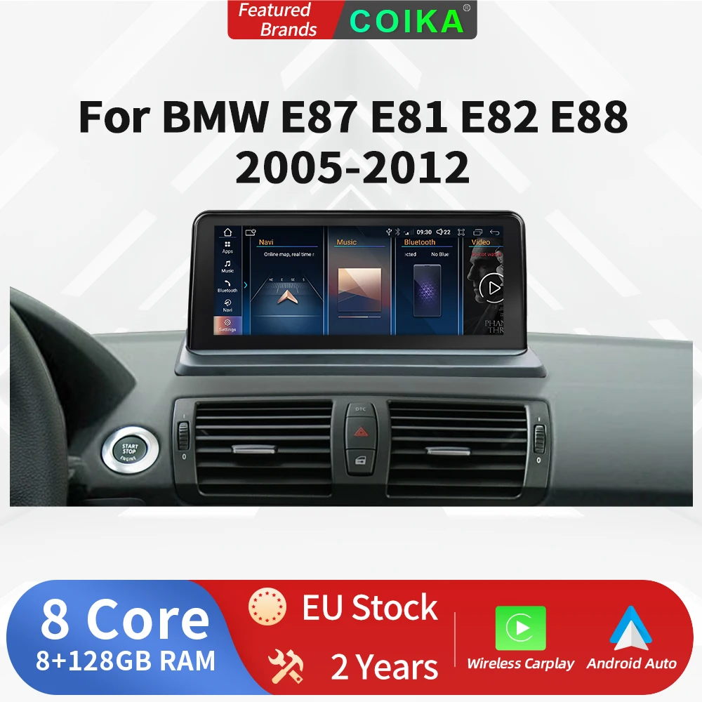 JUNSUN BMW 1er E81 E82 E87 2006-2012 CARPLAY KAM Autoradio, FM