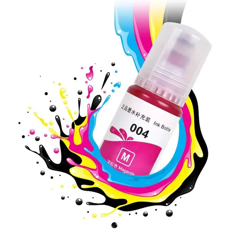 1 세트 4*70ml 004 프리미엄 리필 잉크 Epson 004 Ecotank L3169 L3218 L3219 L3251 L3253 L3255 L3256 L3258 프린터