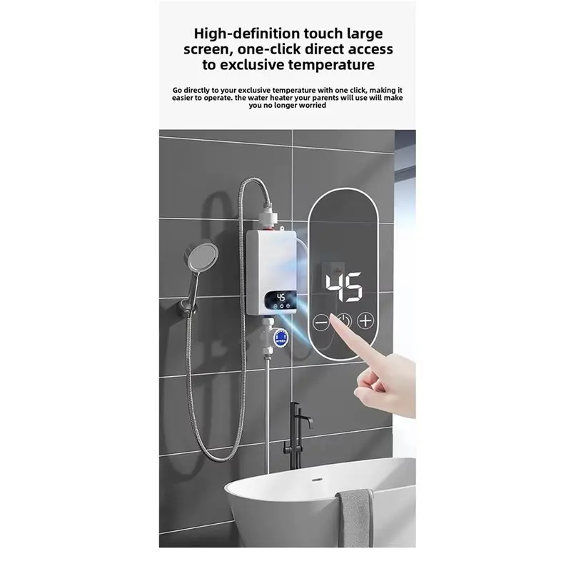 【FAVORITE】Kitchen Faucet Tap 5500W Tankless Water Heater Instant Instantaneous Heating LED Digital Display Crane Hot Water Syste 4
