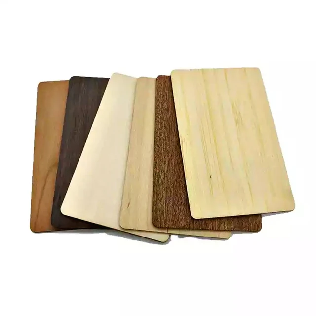 10 Pieces Bamboo Wooden 144bytes 13.56MHZ NFC213 UID Chip Membership Card NFC Contactless Business Gift Social Recognition Card 4