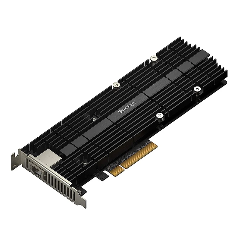 Synology E10M20-T1 이더넷 및 M.2 어댑터 카드, 네트워크 어댑터, PCIe 3.0x8 RJ-45, 1 포트 인터페이스 카드, PCIe 어댑터