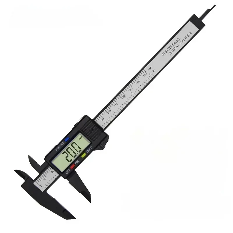 150mm Electronic Digital Caliper Carbon Fiber Dial Vernier Caliper Gauge Micrometer Measuring Tool Digital Ruler images - 6
