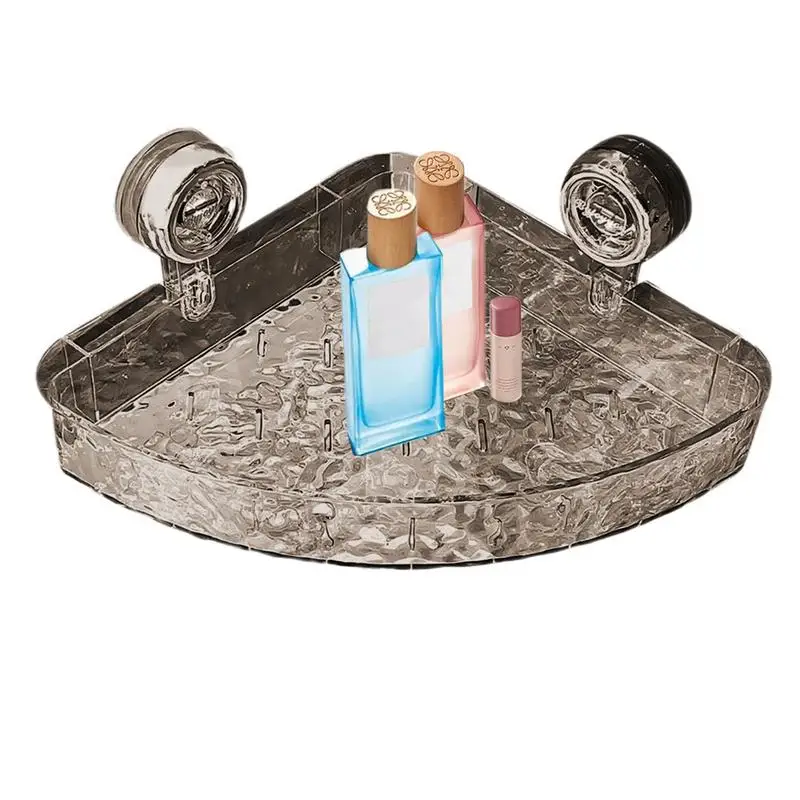 

Стойка для хранения на сильной присоске для ванной комнаты, кухонная корзина для хранения без отверстий, коробка для хранения косметики, аксессуары для ванной комнаты