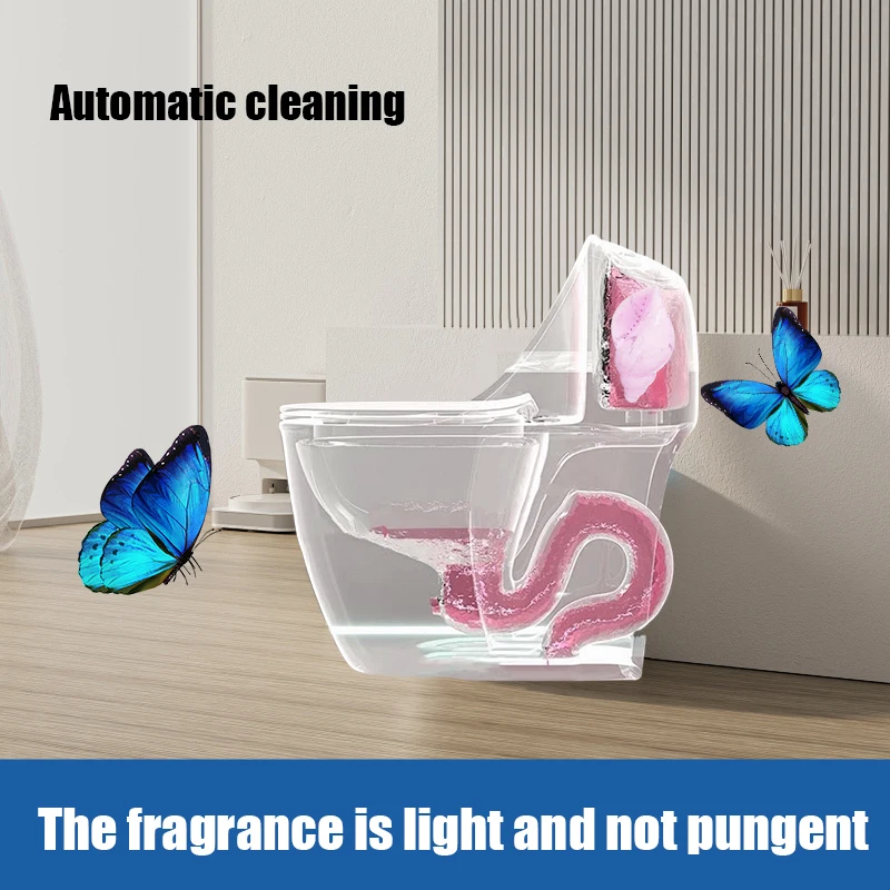 Toilet Cleaner, Fresh Floral Fragrance Gel Seal, Eliminates Scale and Stains, with Air Freshening Fragrance, Deodorizing and Cleaning