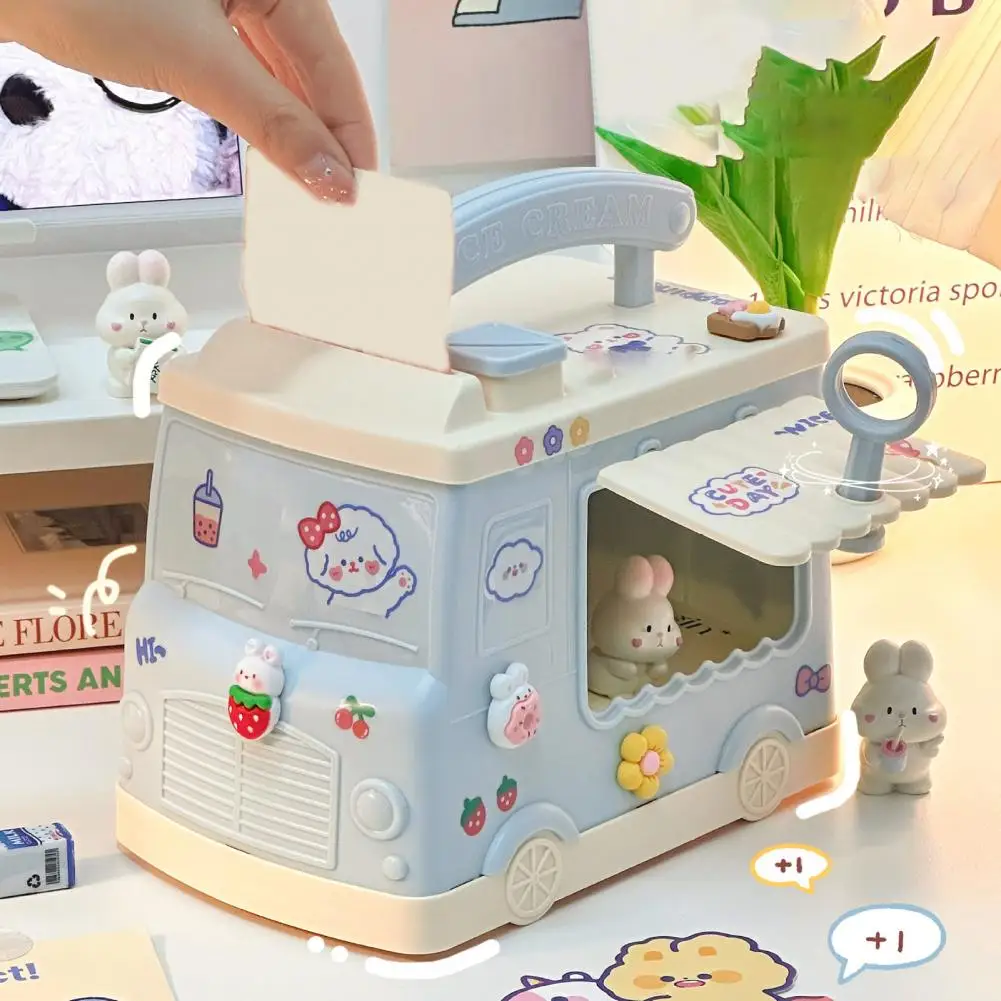Useful Money Box Multipurpose Money Jar Vibrant Color Comfortable Handle Piggy Bank Toy Box Decoration