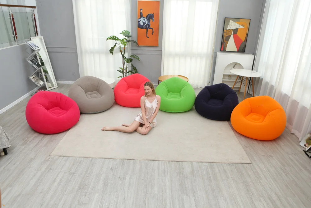 Description Picture 3 of itemLarge Lazy Inflatable Sofa Chairs Lounger Seat Bean Bag Sofas Pouf Puff Couch Tatami Living Room Supply