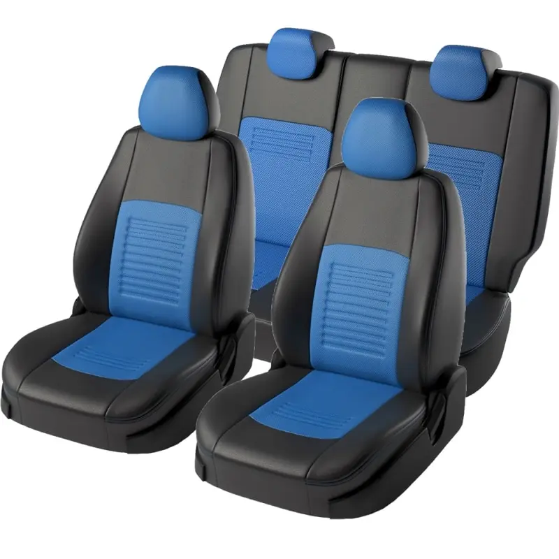 Чехлы для автомобильных сидений Datsun on-Do -1 с 07.2014 Седан ЦЗС 3Г Турин Экокожа Чёрный /