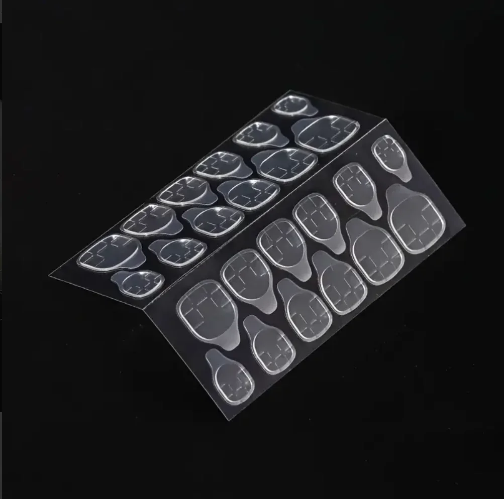 240PCS Strong Adhesive Glue Tape for Press-on Nail Tips - Double Side Adhesive Film for False Nails-Transparent 6