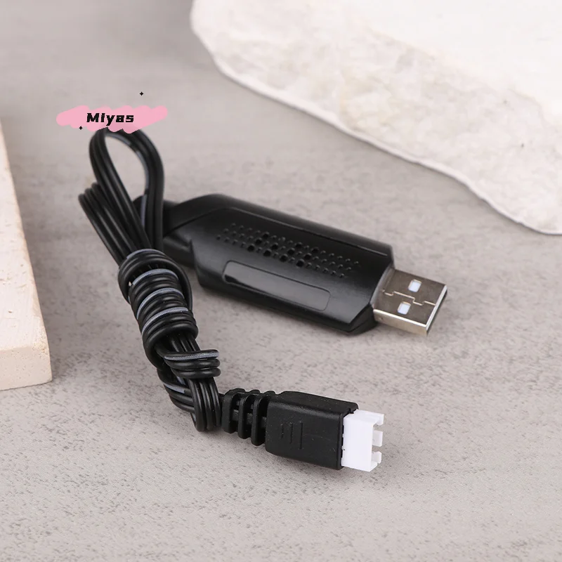 Câble de charge équilibré 7.4V pour batterie drone LiPo/Li-ion 2S, prêt à être utilisé avec un chargeur USB.