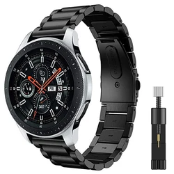 Stainless Steel Metal Strap Bracelet Wristband - 20mm/22mm for 22mm (Black and tool)
