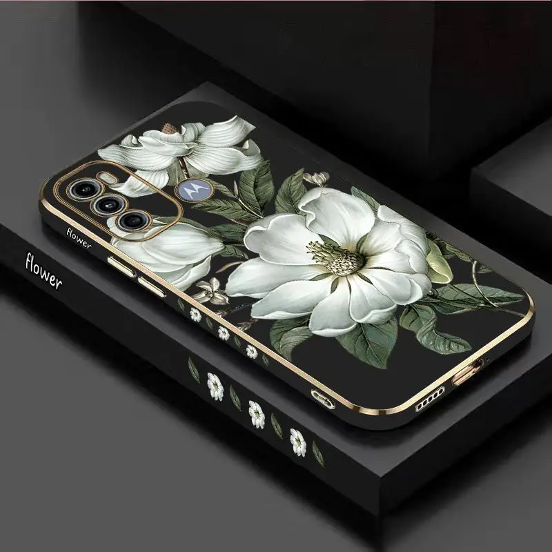 Blooming Jasmine Luxury Plating Phone Case Cover
