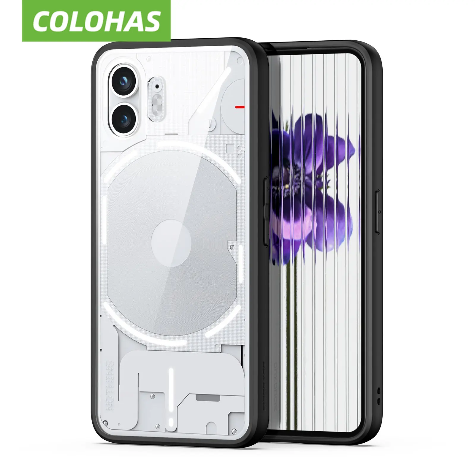For Nothing Phone 2 Case [Anti-Scratch Clear Back] Hybrid Shockproof Cover