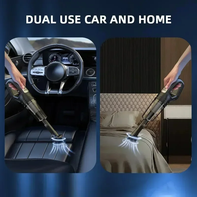 120W Portable Car Vacuum Cleaner USB Charging Handheld Cordless Vacuum Cleaner Powerful Suction for Auto/Home/Office/Pet Hair 5