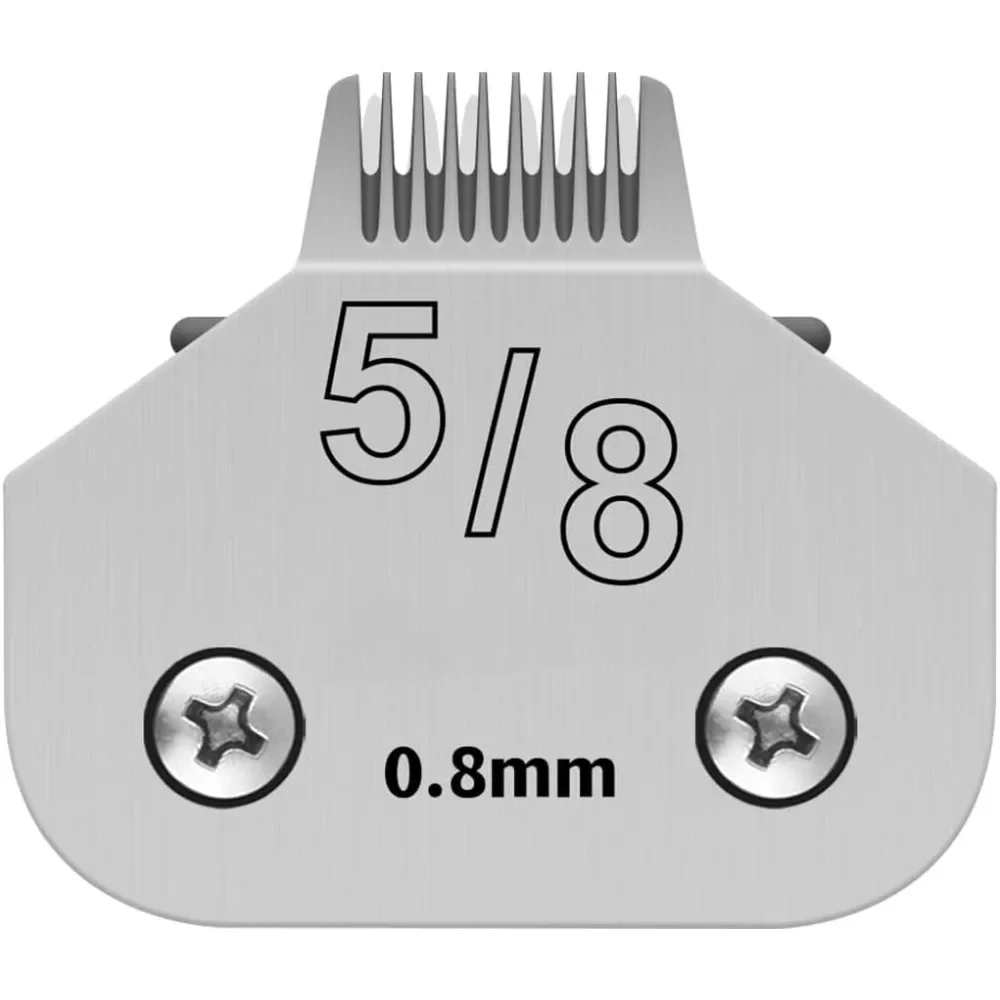 Pet Dog Grooming Detachable Blades 5/8 WIDE TOE Compatible with Andis,Oster A5,Wahl KM10 Clippers Cut Length 1/32-inch pet clipper,dog hair trimmer,pet hair trimmer,dog clipper,dog clipper blades