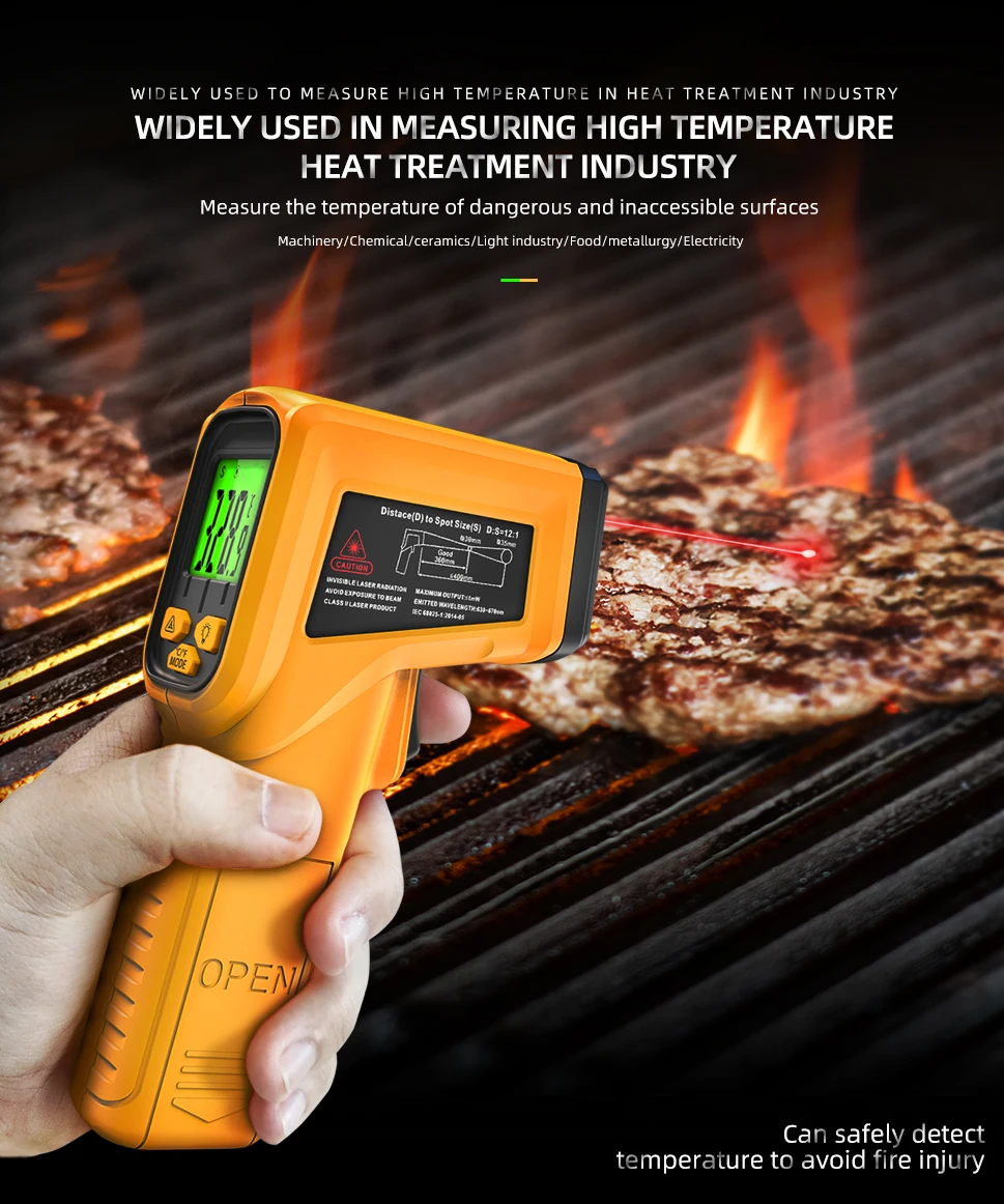 Infrared Thermometer H2/H3 -50~530/1400C Professional Digital IR-LCD Temperature