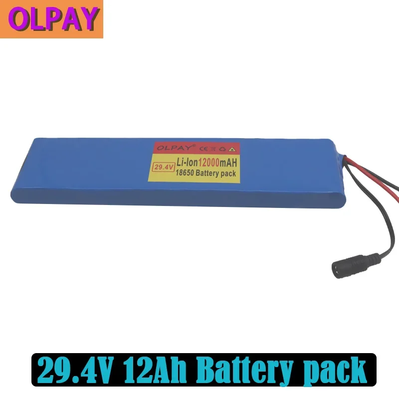 

7S2P 18650 li-ion Rechargeable battery pack 29.4v 12000mAh electric bicycle moped Balancing scooter
