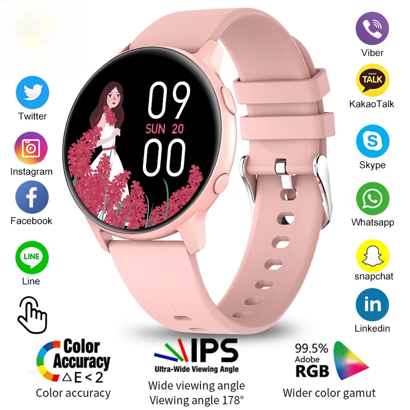 Per Xiaomi Smart Watch Women Full Touch Screen Sport Fitness Watch Ip67 Bluetooth Impermeabile Per Android Ios Smartwatch Men + Box