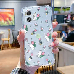 Cartoon Animals Transparent Phone Case Cover - MOTO G42 4G (SJFS - 045)