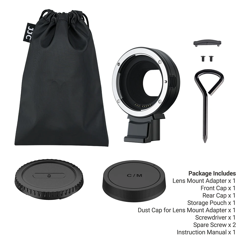 JJC EF-EOS M Mount Adapter Auto Focus for Canon EOS EF/EF-S Lens