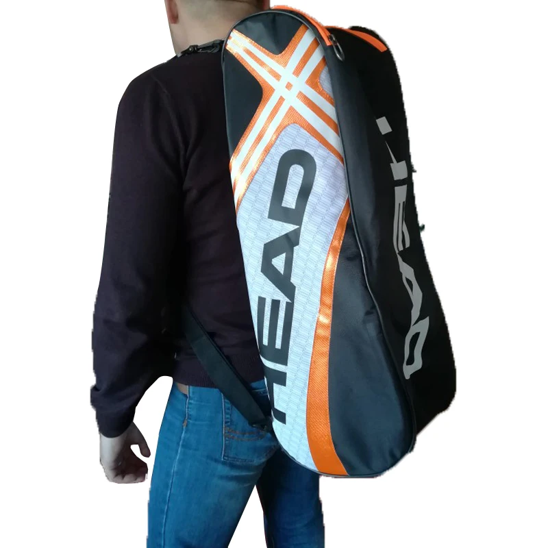 Grand sac de raquette de tennis étanche pour homme, sac à dos de badminton, sac de sport en plein air, sac de raquette avec poignée, 4-9, frais