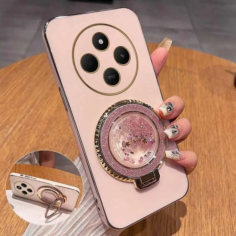 Enhanced Circular Support Plating Phone Case Cover