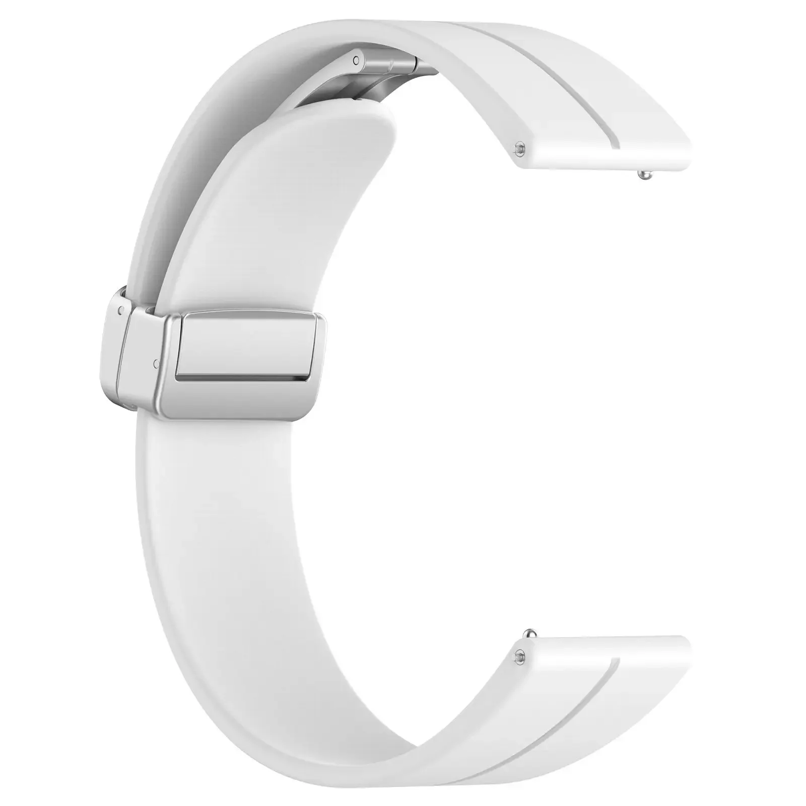 Magnetic Folding Buckle Silicone Band - Universal Fit, 20-22mm Strap