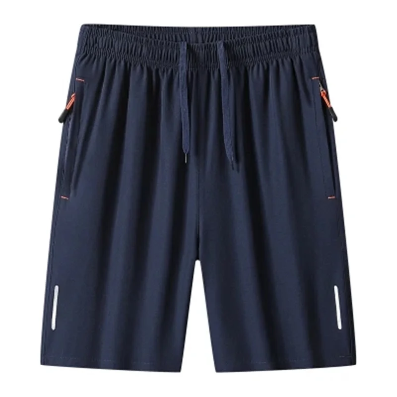 Sports Shorts Casual Sports Shorts for Men's Summer Ice Silk Breathable Loose Large Size Cool and Quick Drying Fashion Elastic Casua
