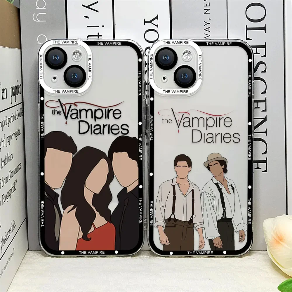 Vampire Diaries Damon Clear Soft Phone Case - Hot TV Show Inspired Cover