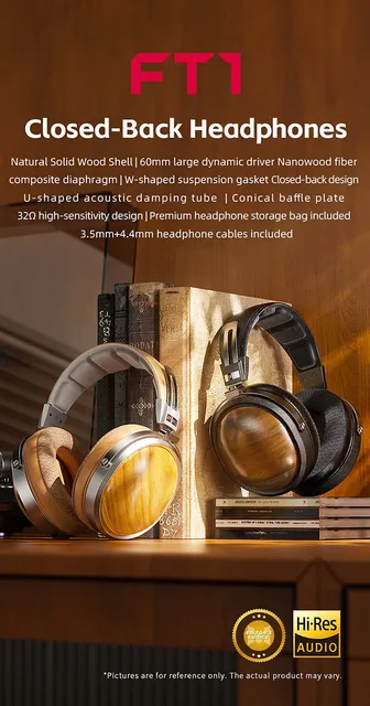FiiO FT1-New version Closed-Back Over-Ear Fiber Composite