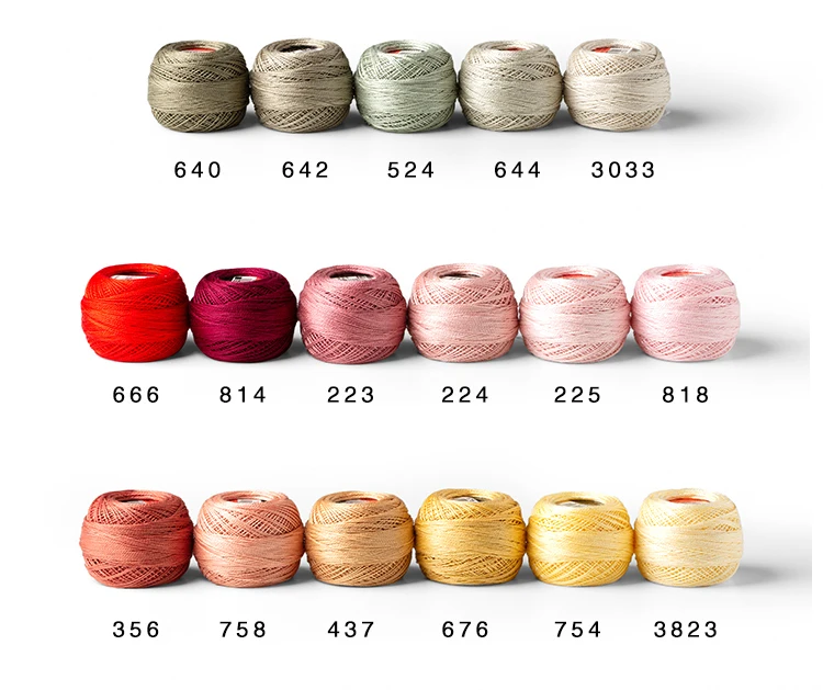 Description Picture 3 of item1 Coil Original Embroidery Threads Dmc Embroidery Yarn Diy Knitting Crochet String Line Dmc Mouline Thread