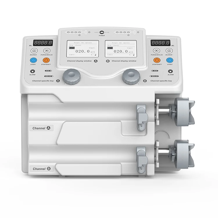 

BYOND Health Care Infusion Syringe Pump Ce First-aid Devices Infusion Syringe Pump with Drug Library Online Technical Support