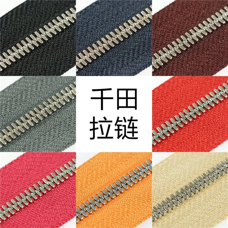 

No.3 High-end Platinum Corn Tooth Metal Zipper Compatible with Excella Leather Furniture Bag Handmade DIY