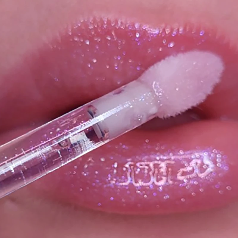 Pearlescent Jelly Clear Lip Gloss Waterproof Shiny Mirror Lasting Moisturizing Lip Oil Glitter Liquid Lipsticks Lip Tint Makeup