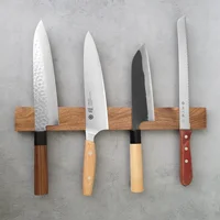 Magnetic Knife Holder for Wall with Extra Strong Magnet - 16 Inch - Knife Magnetic Strip in Acacia for Knives 4