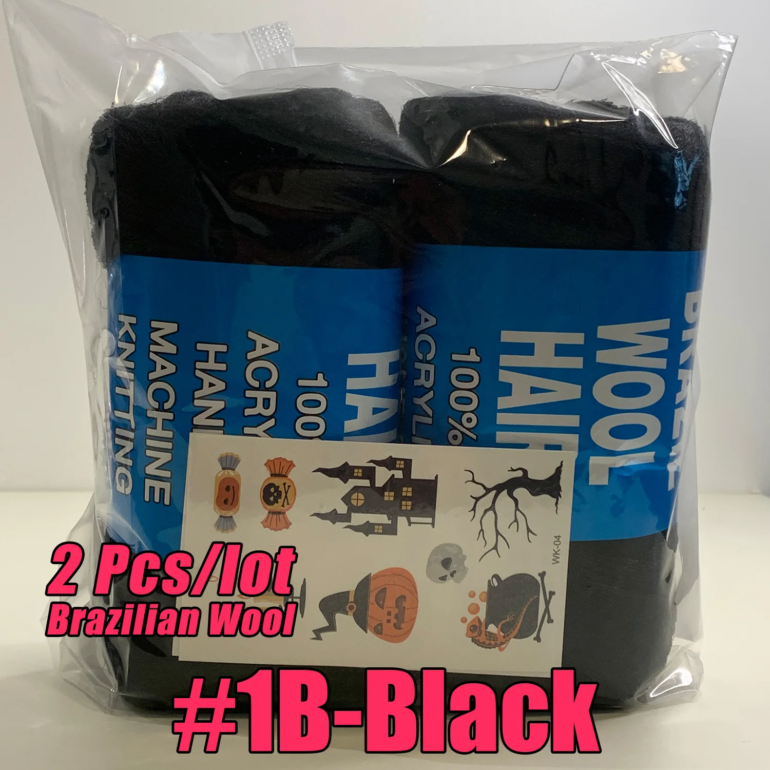 1 4 8 Clearance Sale African Brazilian Wool Hair Extension For Women Kids Yaki Synthetic Faux Locs Jumbo Braiding Hair 6