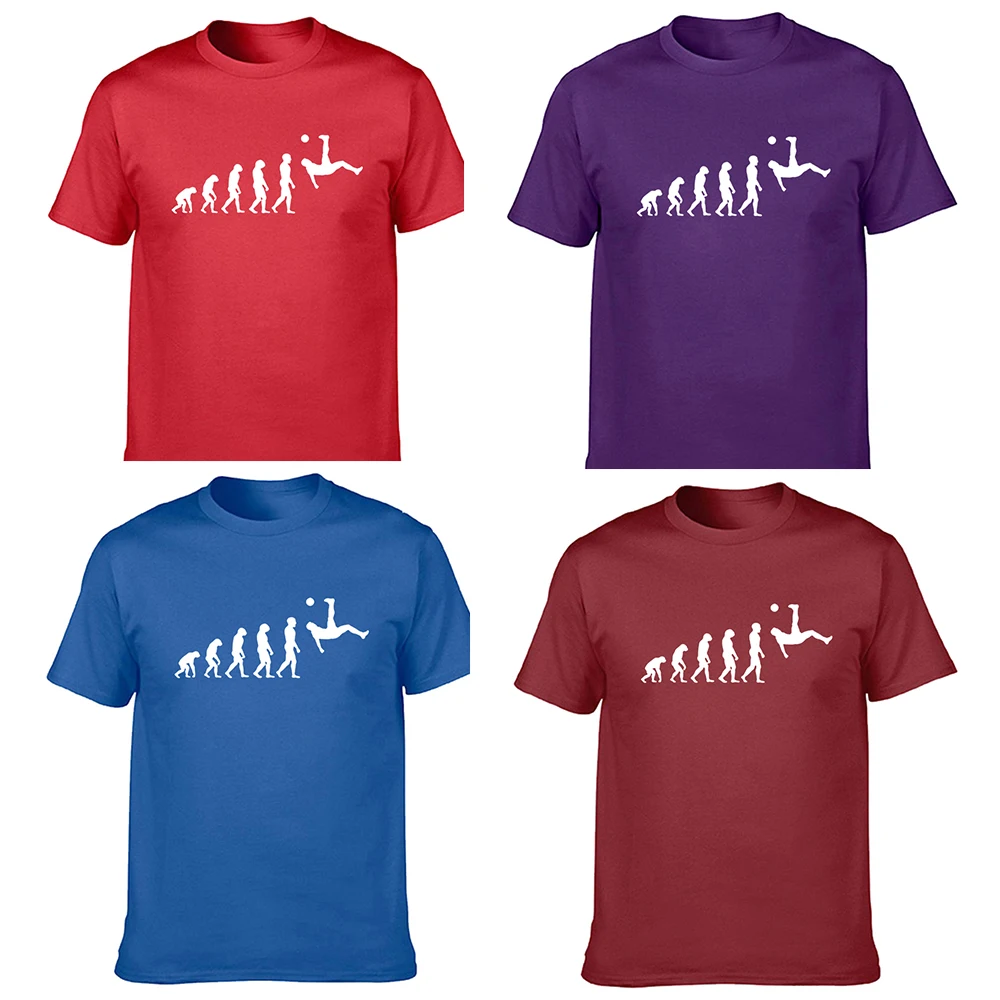 Funny Soccering Evolution Of Footballer T Shirts Graphic Cotton Streetwear  Short Sleeve O Neck Harajuku T shirt Mens|T-Shirts| - AliExpress