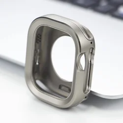 Premium Aluminium Titanium Alloy Bezel with TPU Protective Cover for 49mm (Titanium)