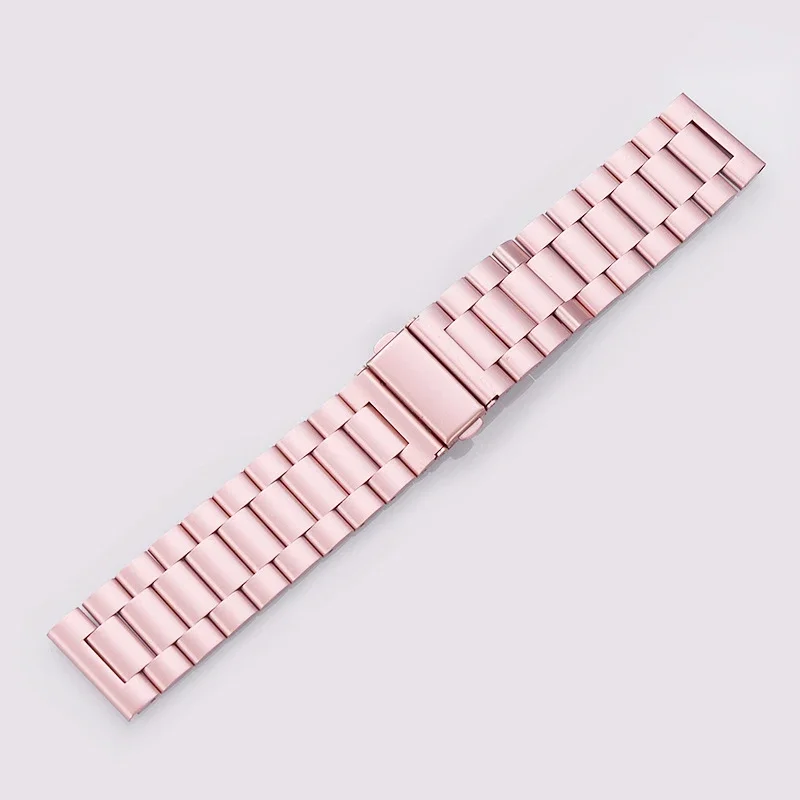 Premium Stainless Steel Metal Watch Strap, 20mm/22mm Adjustable Band