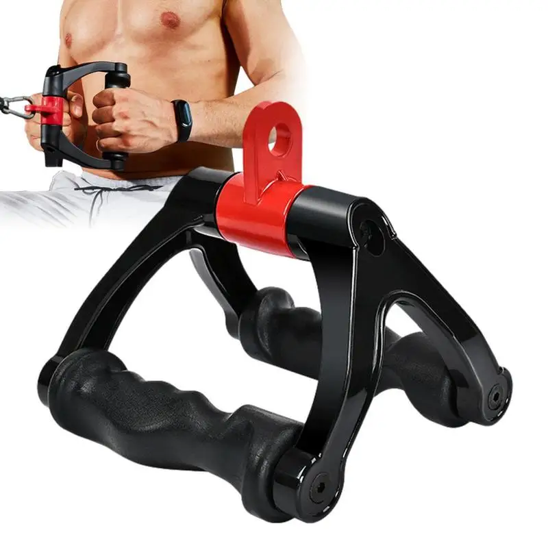 

Нажимная ручка для упражнений Lat, двухрядная Нескользящая кабельная машинка, аксессуары для домашнего тренажерного зала