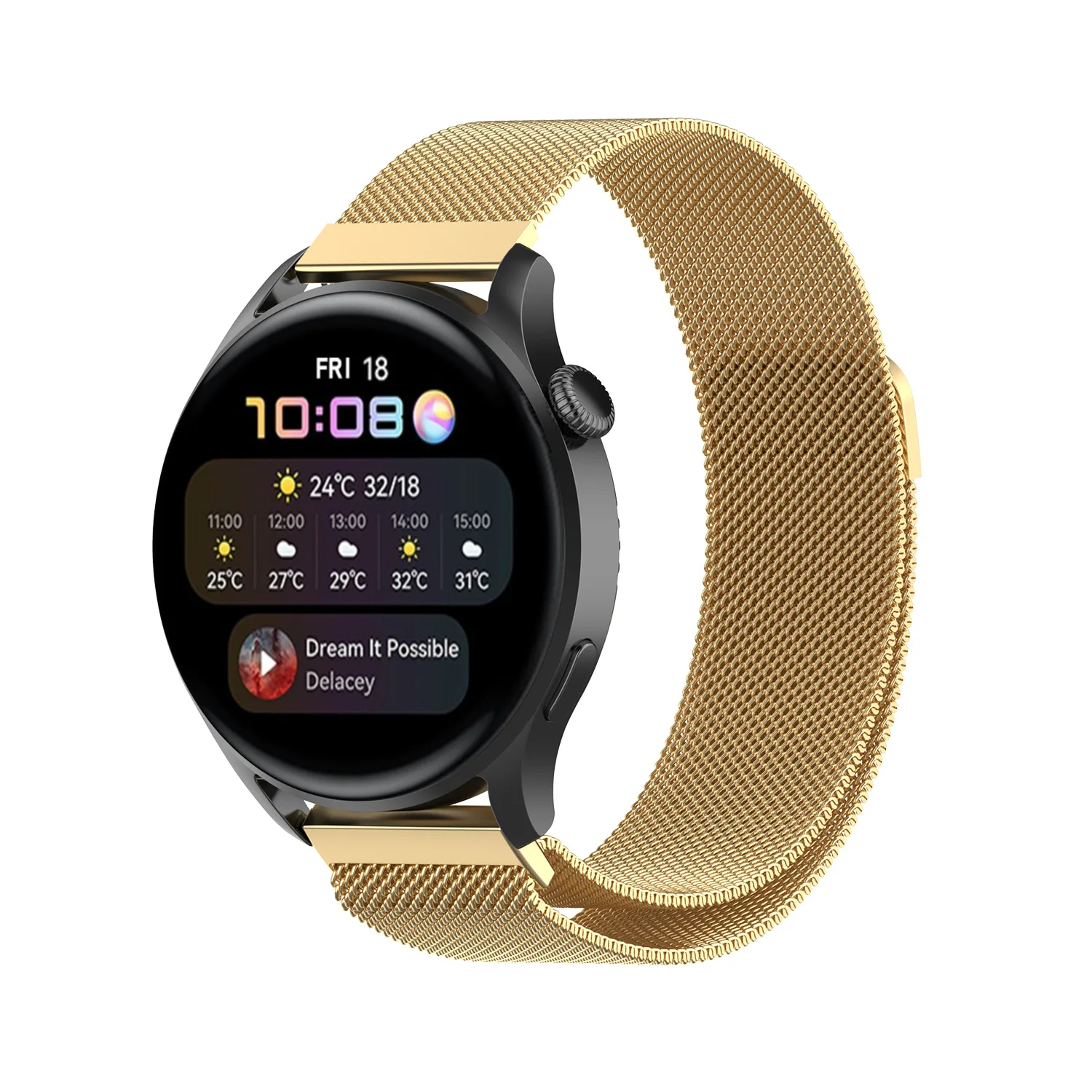 Elegant Milanese Loop Magnetic Bracelet Strap - 22mm Watch Band